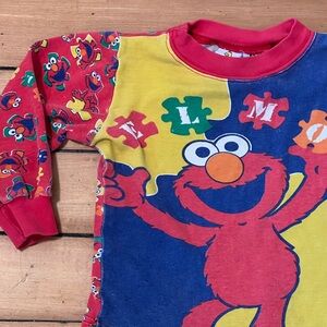 Vintage AOP Colorful Elmo Shirt